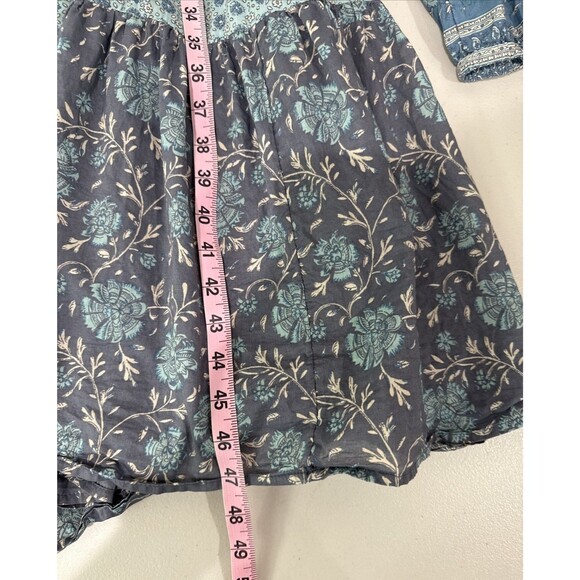 American Eagle Maxi Dress Blue Floral Tiered Women's Size XS - Picture 13 of 15